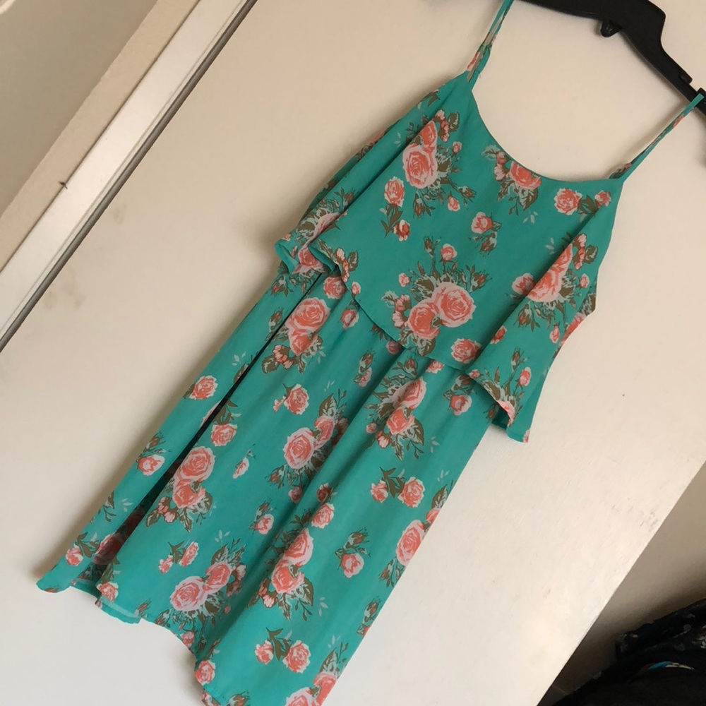 Mini floral summer dress